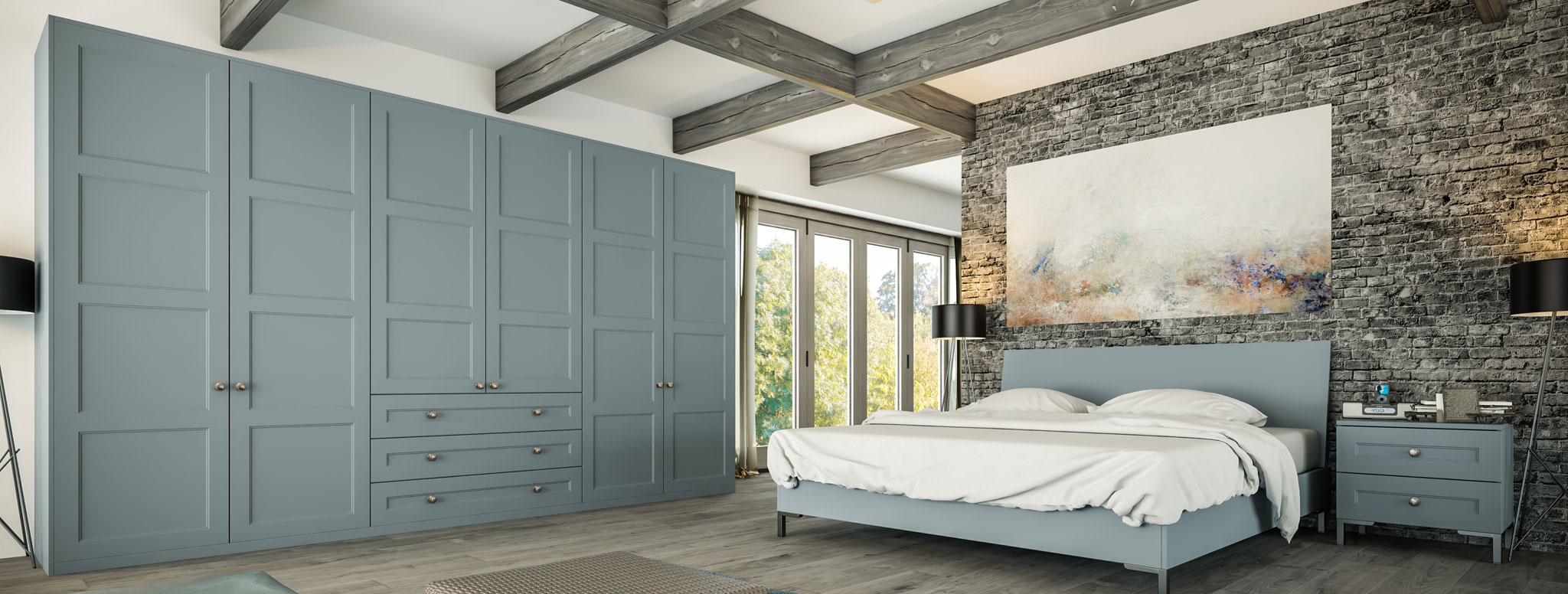 Matt denim aldridge bedroom